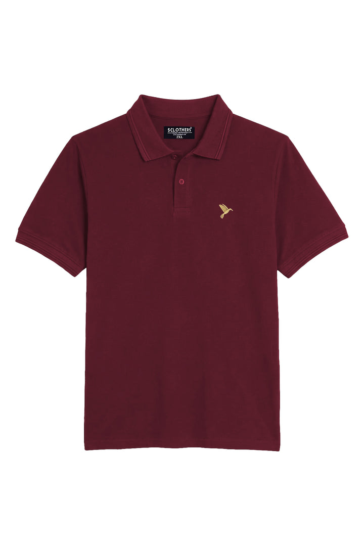 Pack of 3 Plus Size Polo Shirts Brown, Charcoal & Maroon (Plus Size) - A26 - MP0650P