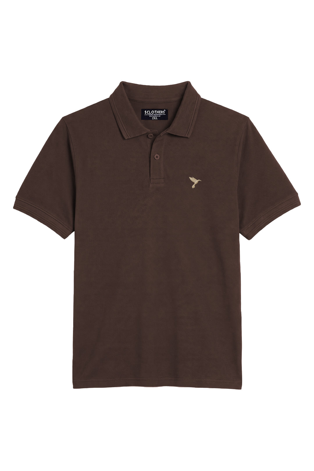 Pack of 3 Plus Size Polo Shirts Brown, Charcoal & Maroon (Plus Size) - A26 - MP0650P