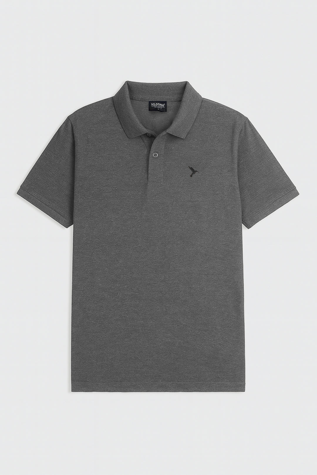 Pack of 3 Charcoal Gray Embroidered Polo Shirt (Plus Size) - S25 - MP0799P