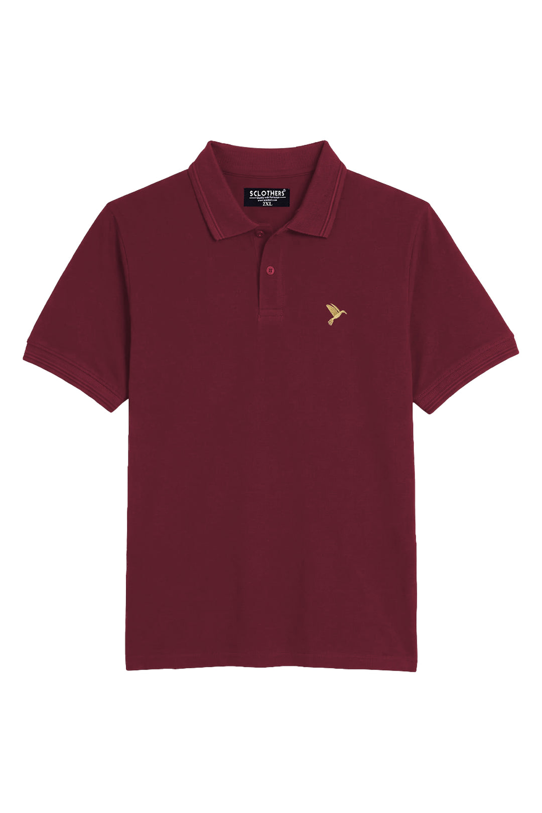 Pack of 2 Plus Size Polo Shirts Maroon & Brown (Plus Size) - A26 - MP0651P