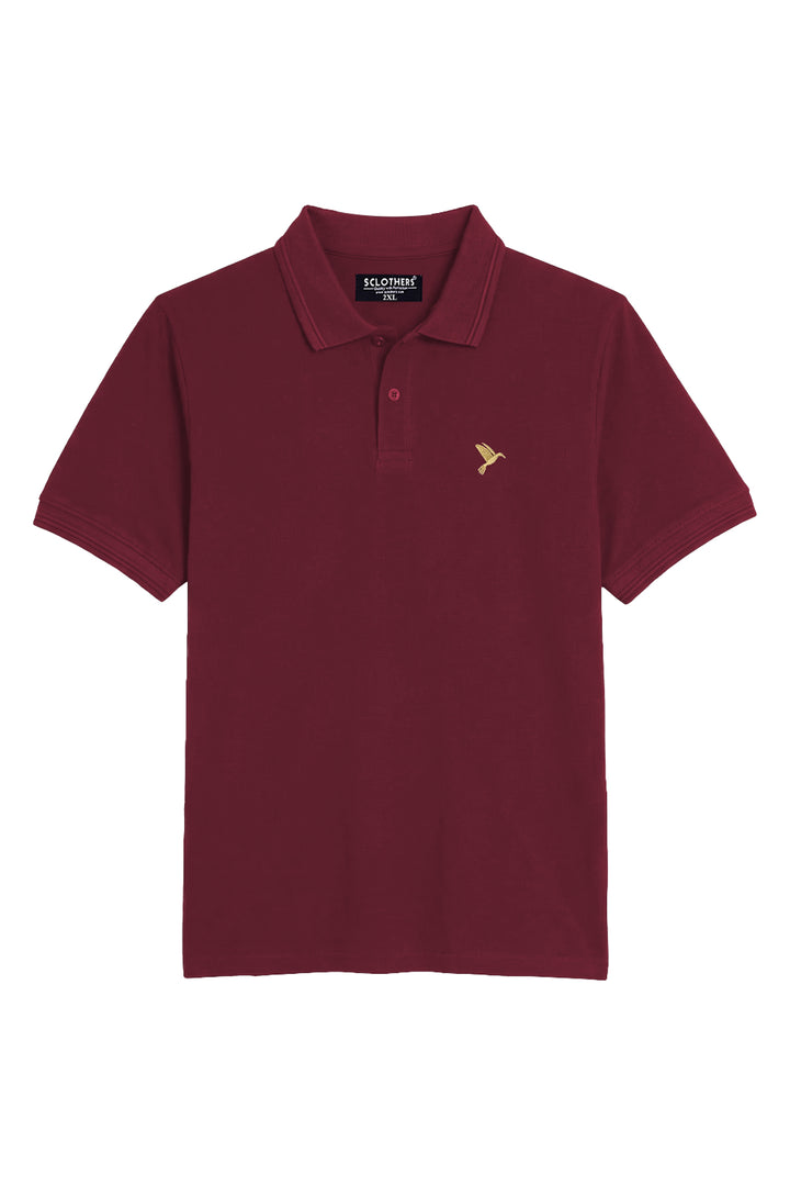 Pack of 2 Plus Size Polo Shirts Maroon & Brown (Plus Size) - A26 - MP0651P