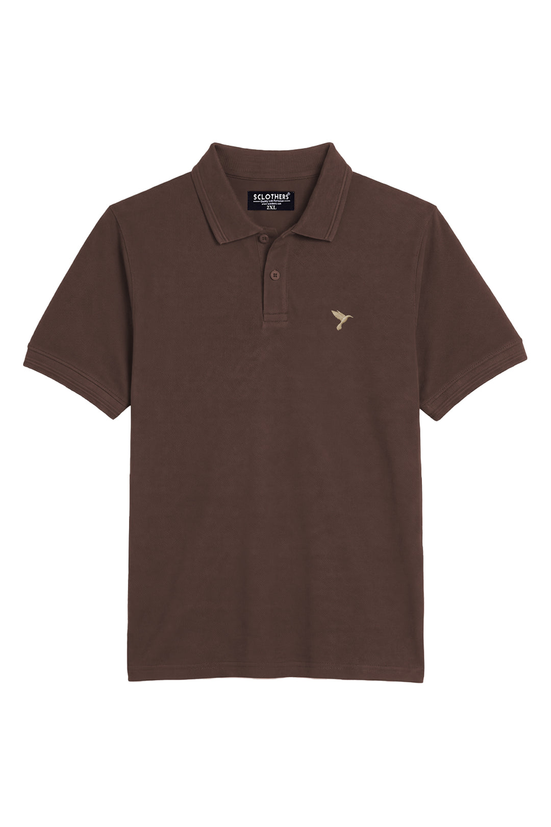 Pack of 2 Plus Size Polo Shirts Maroon & Brown (Plus Size) - A26 - MP0651P