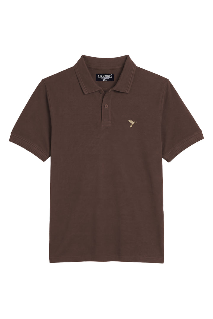 Pack of 2 Plus Size Polo Shirts Maroon & Brown (Plus Size) - A26 - MP0651P