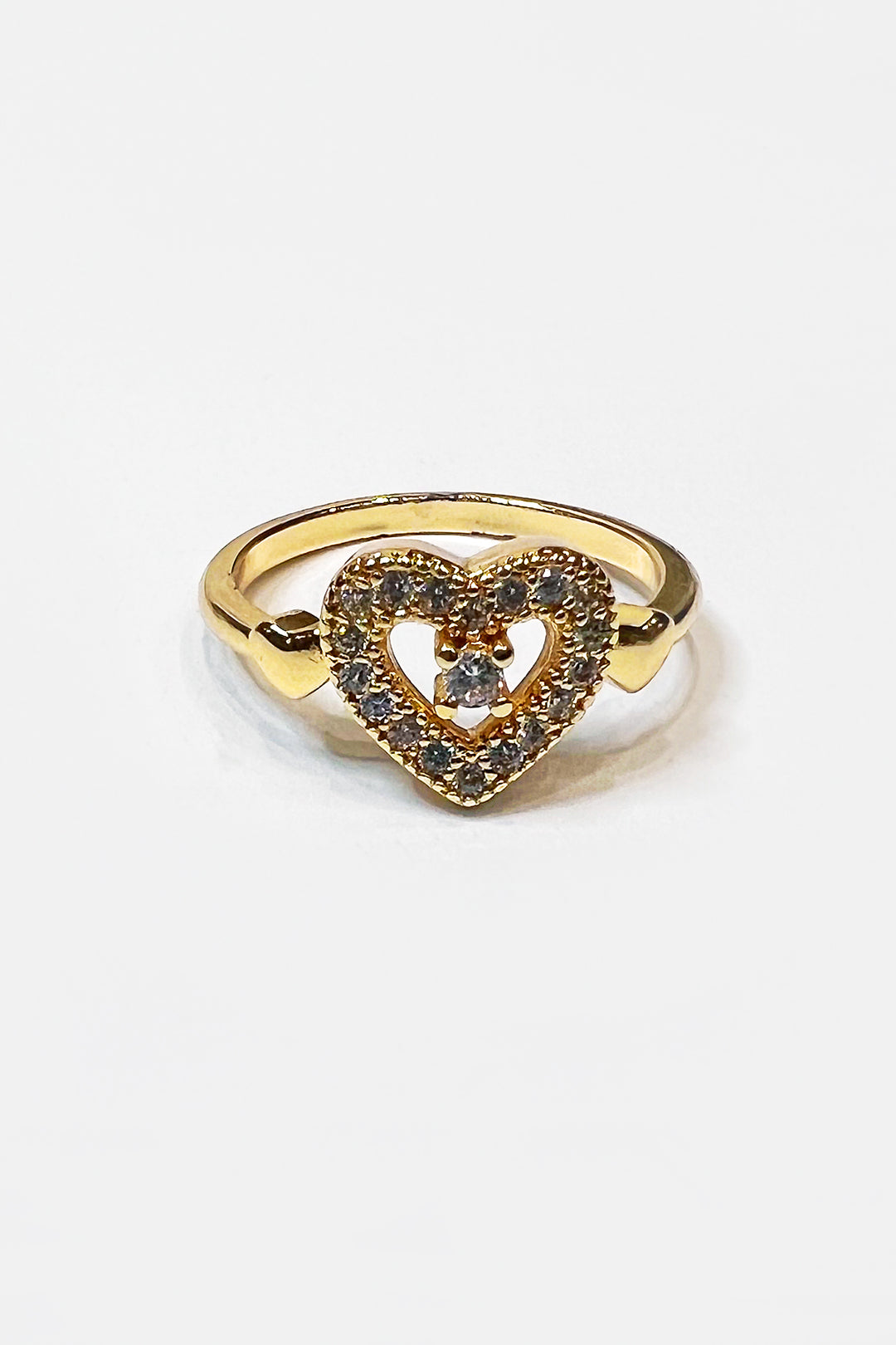Gold Diamond Heart Ring - S23 - WJW0079