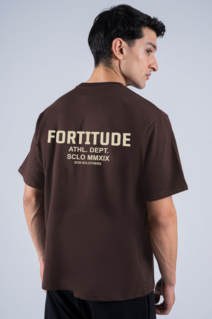 Fortitude Oversized Graphic T-Shirt – Brown - S26 - MT0508R