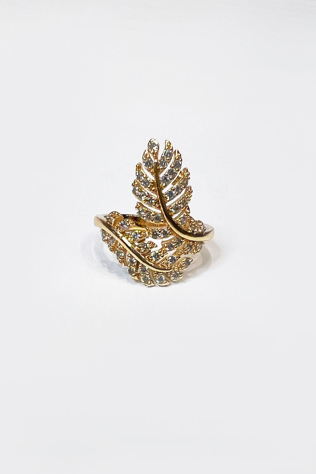 Diamond Leaf Ring - S23 - WJW0051