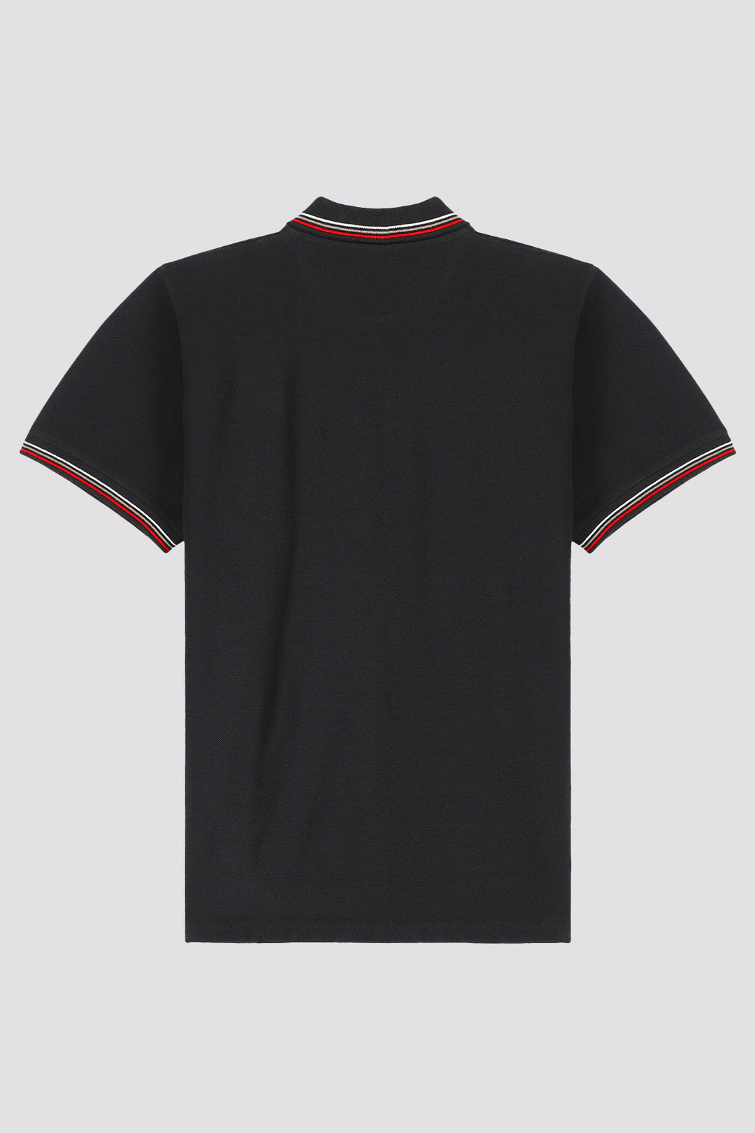 Black Multi-Striped Yarn Dyed Polo Shirt - A24 - MP0253R