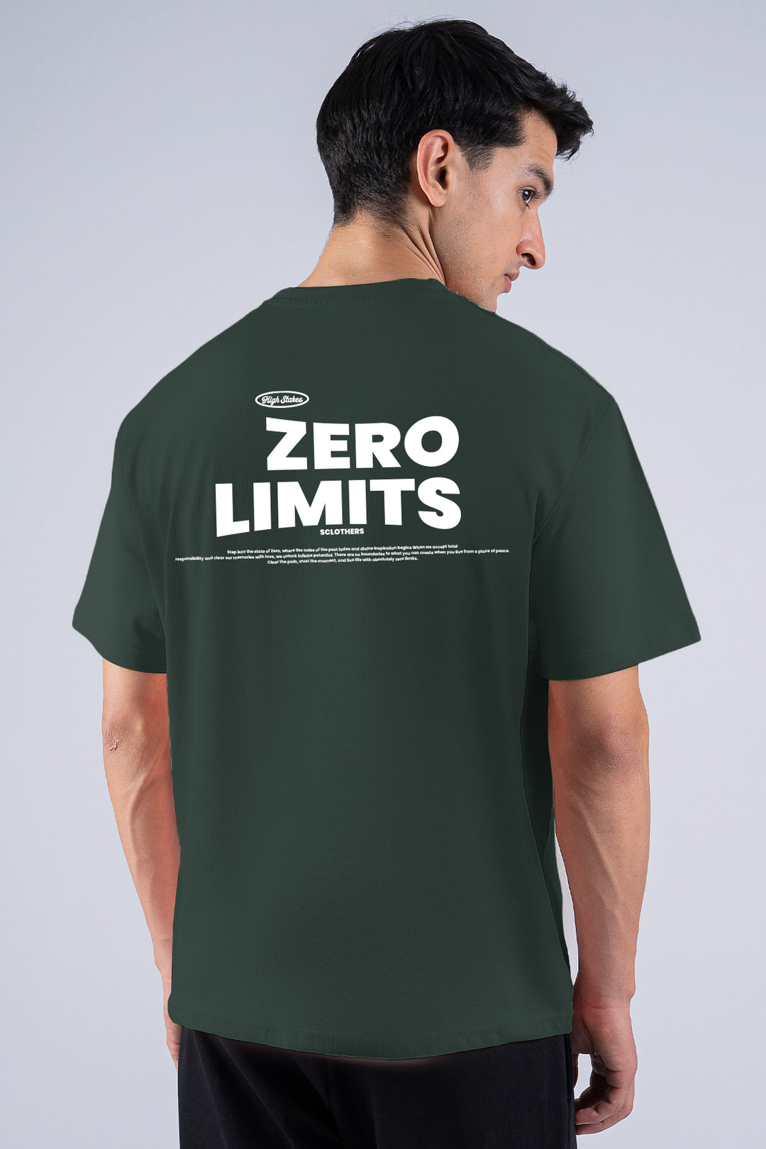 Zero Limits Oversized Graphic T-Shirt – Bottle Green - S26 - MT0506R