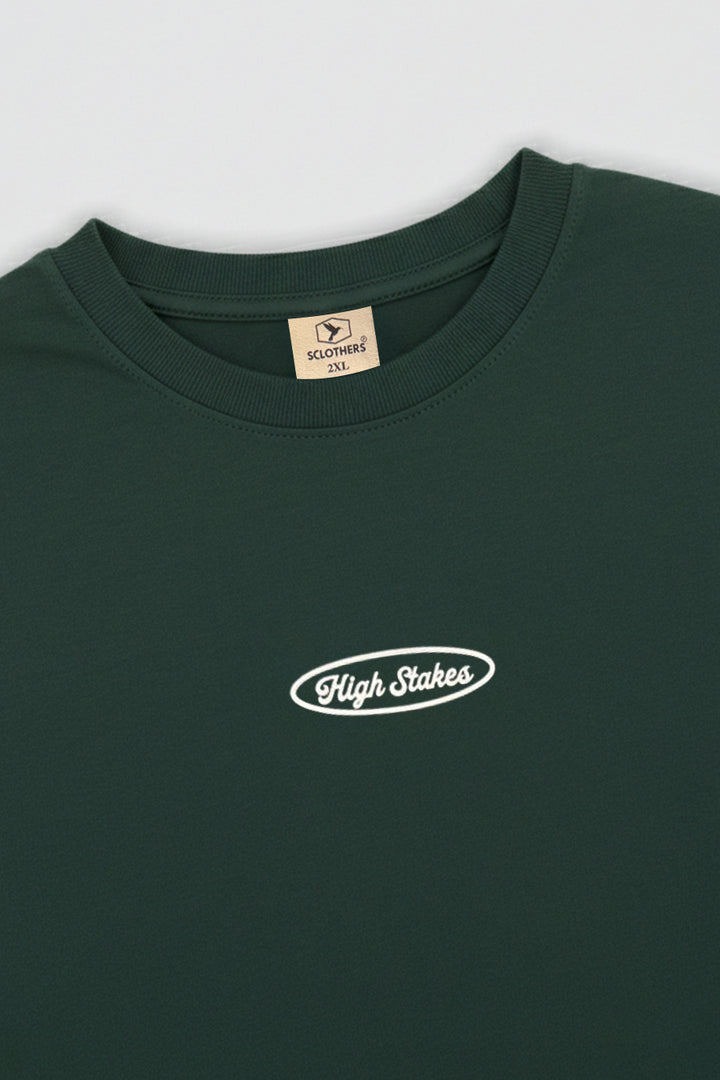 Pack of 3 Graphic Oversized T-Shirts Navy - Brown - Green  (Plus Size) - S26 - MT0810P