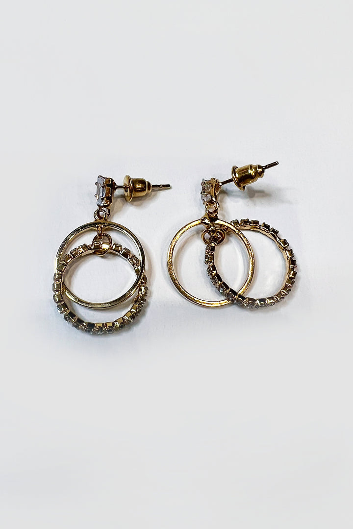 Signature Double Circle Diamond Earrings - S23 - WJW0049