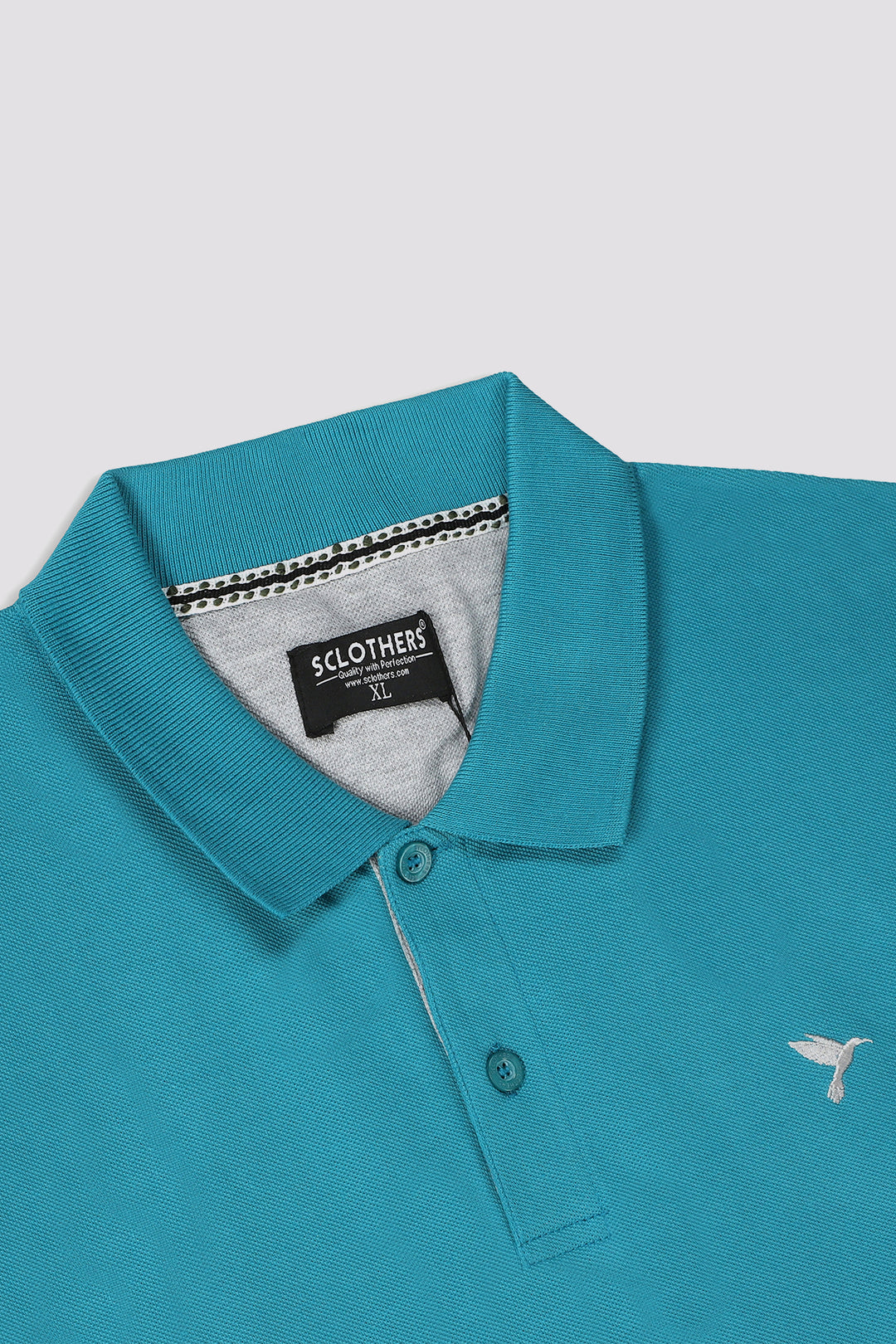 Teal Embroidered Polo Shirt - S23 - MP0216R