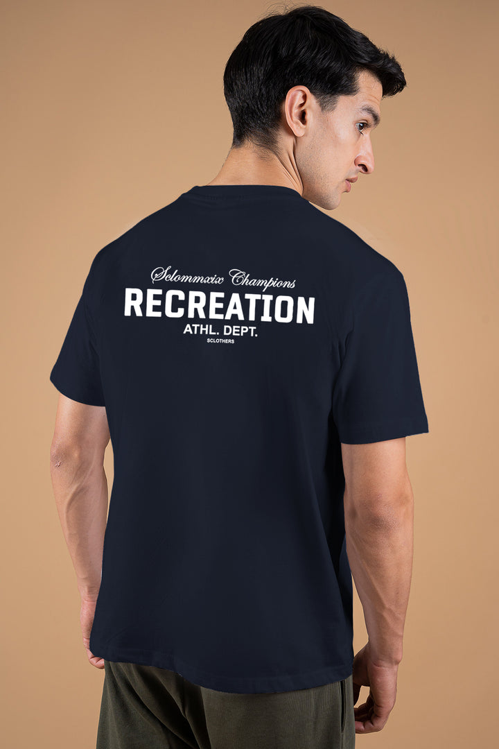 SCLO MMXIX Champions Oversized Graphic T-Shirt – Navy Blue - S26 - MT0507R