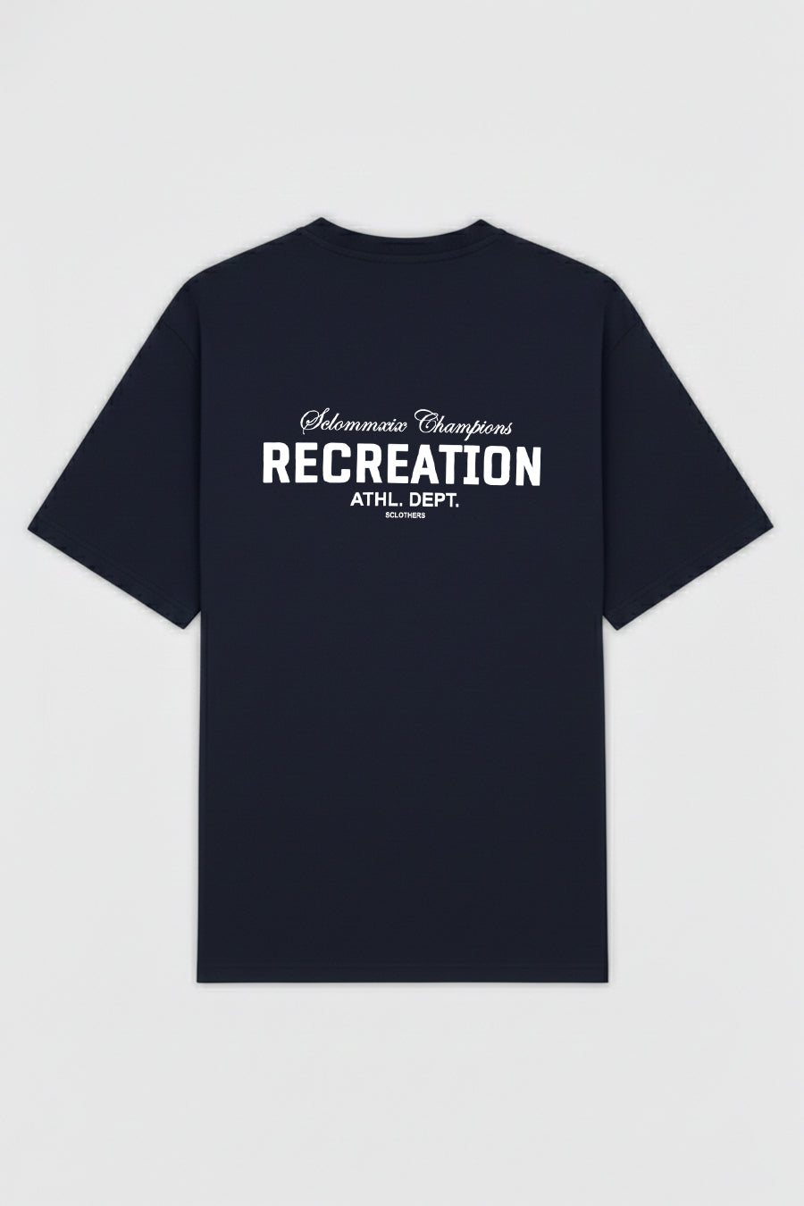 Pack of 3 Graphic Oversized T-Shirts Navy - Brown - Green  (Plus Size) - S26 - MT0810P