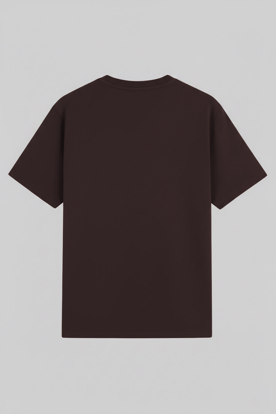 Basic Brown Crew Neck T-Shirt (Plus size) - S26 - MT0509P