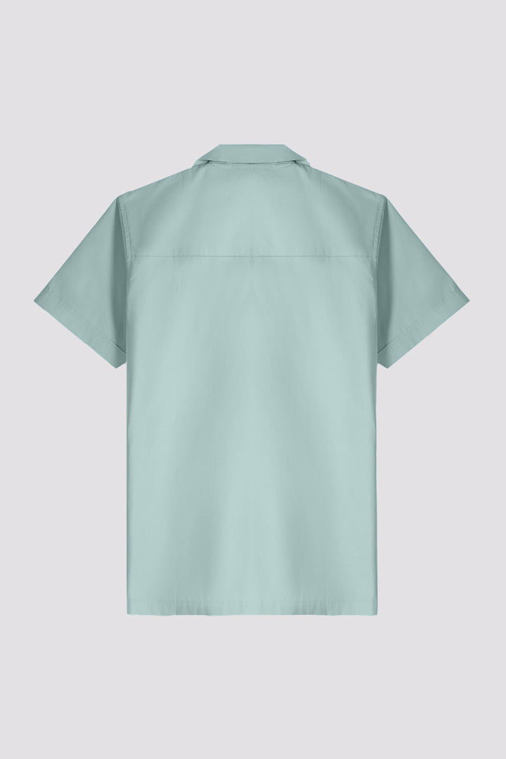 Dawn Blue Casual Resort Shirt (Plus size) - A24 - MS0056P