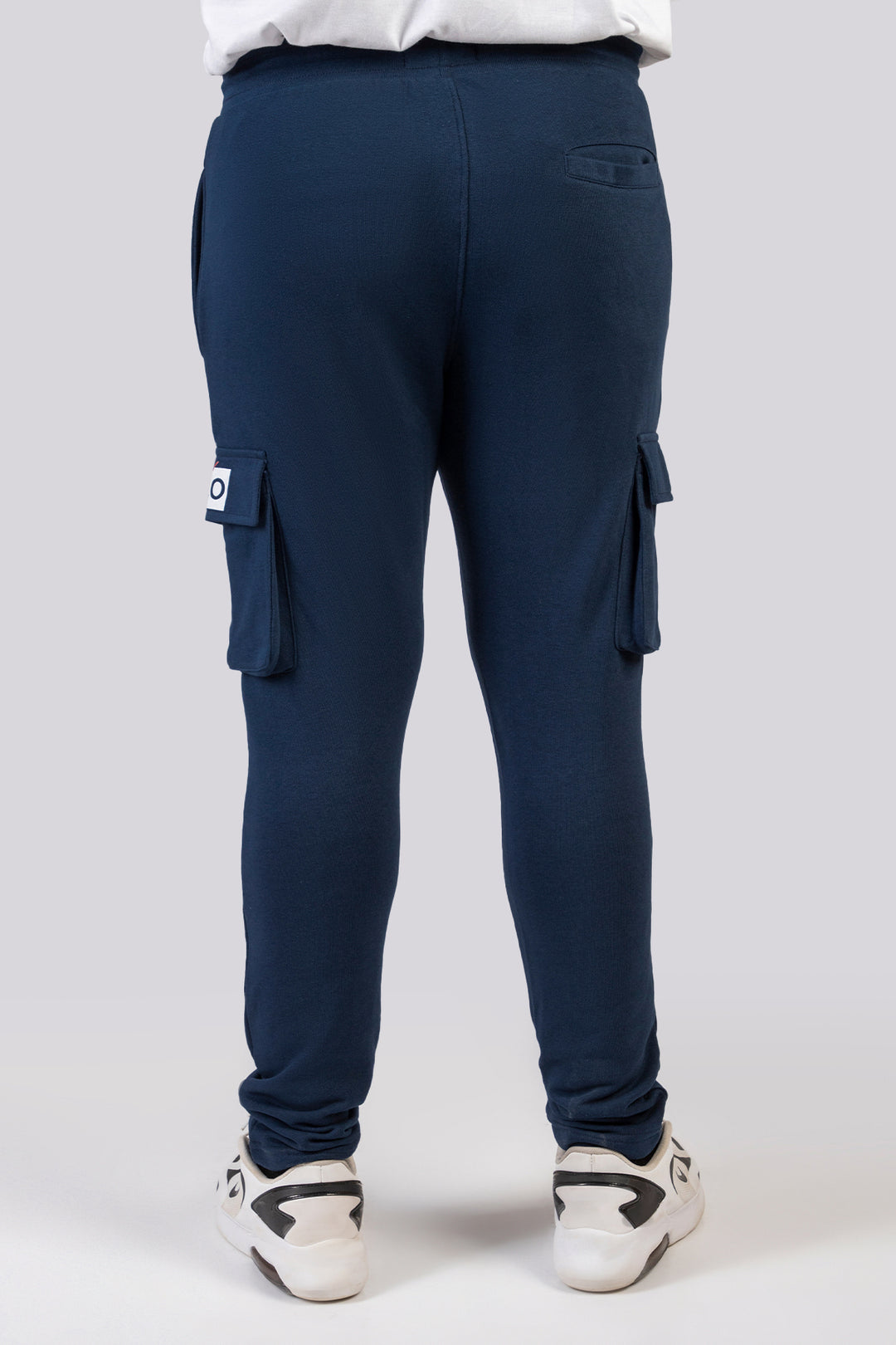 Navy Blue Cargo Jog Pants (Plus Size) - W23 - MTR090P