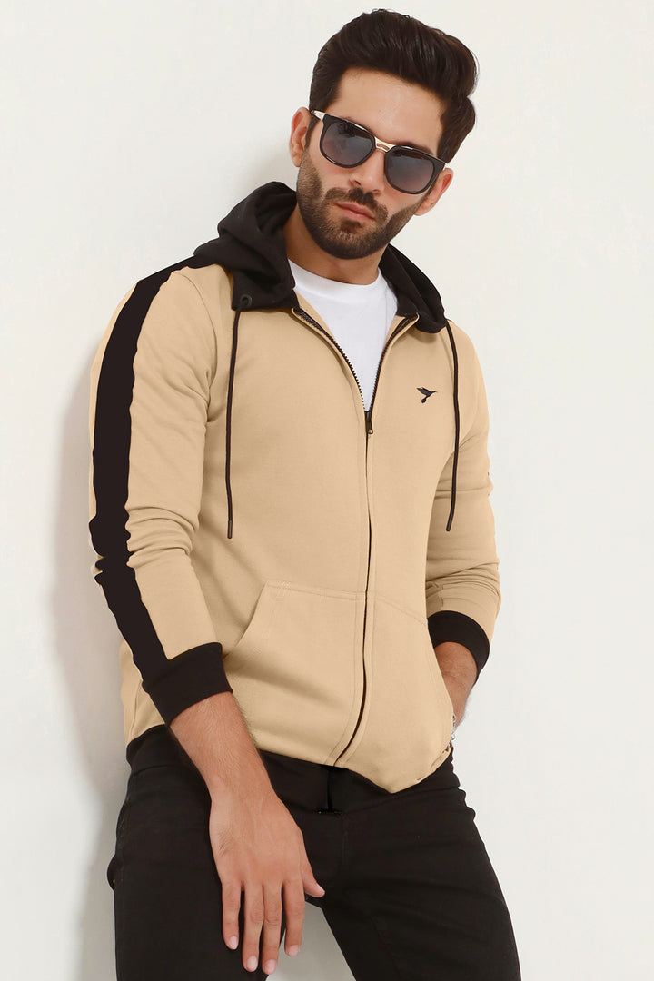 Nomad Contrast Panelled Zipper Hoodie - W23 - MH0060R