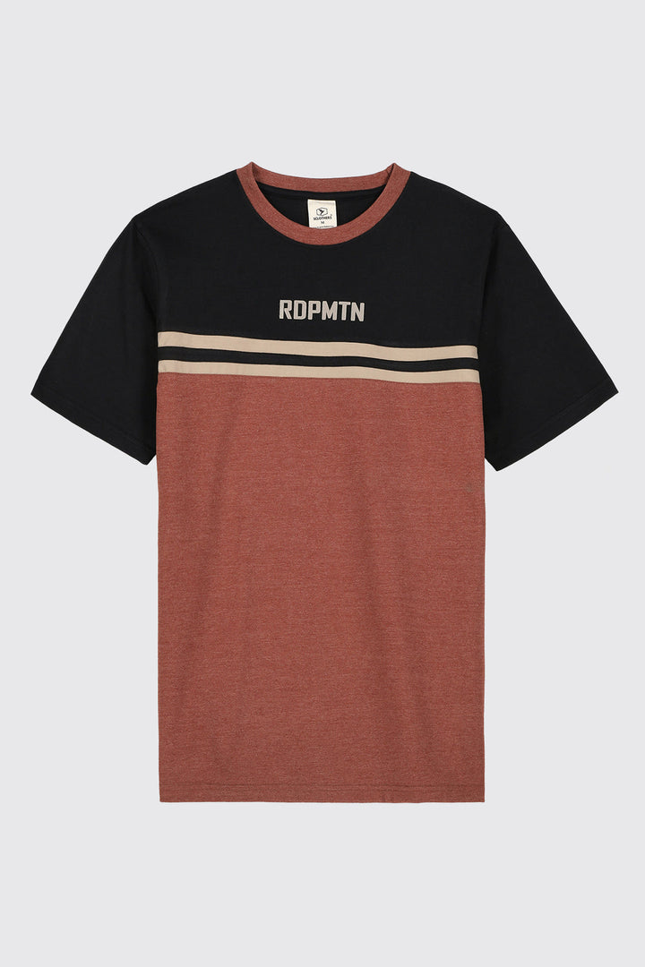 Redemption Melange Brown Graphic T-Shirt (Plus Size) - A23 - MT0290P