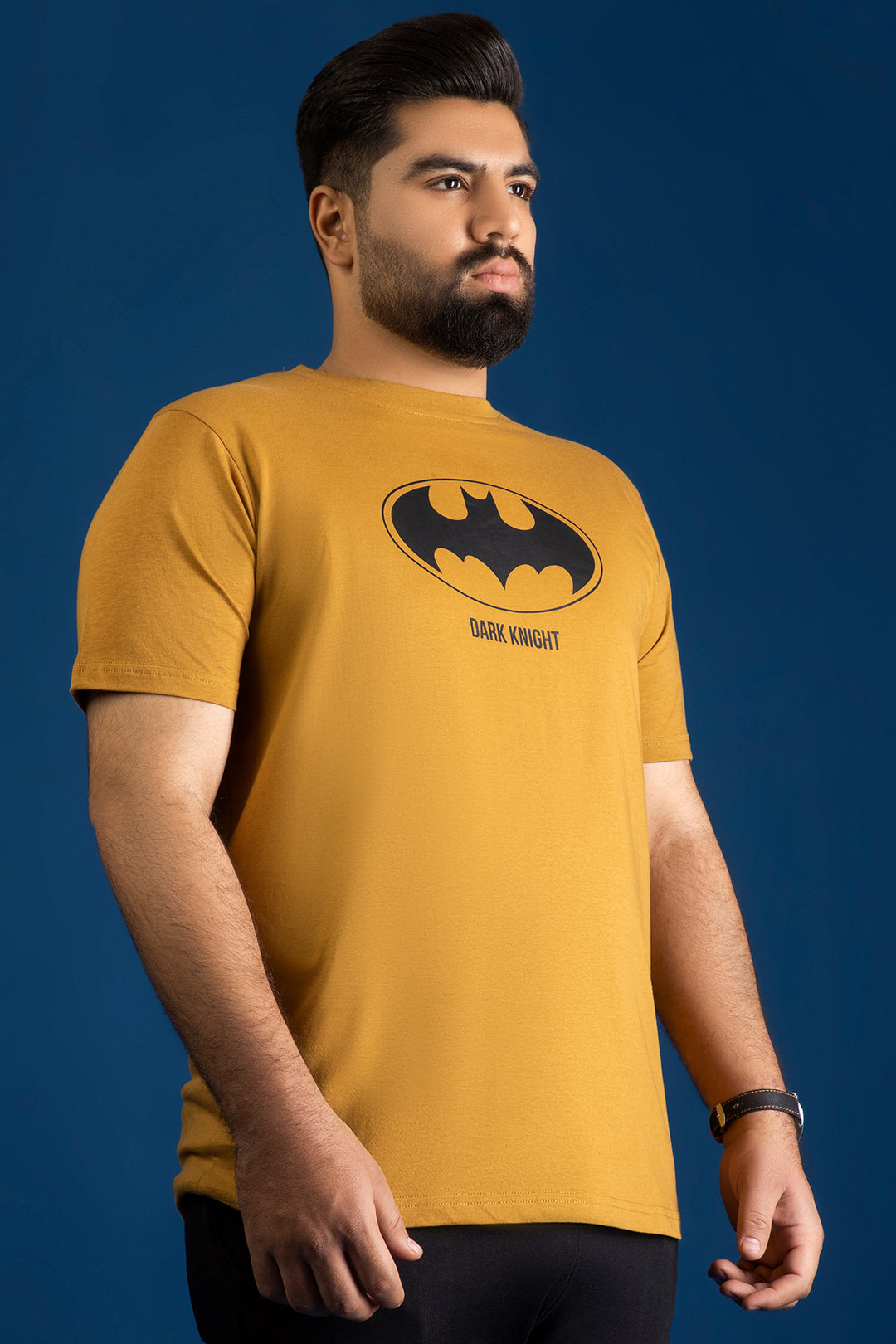 Mustard Batman Graphic T-Shirt (Plus size) - A24 - MT0320P