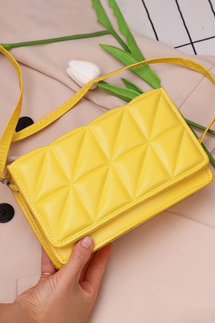 Yellow Sling Leather Bag - A23 - WHB0057