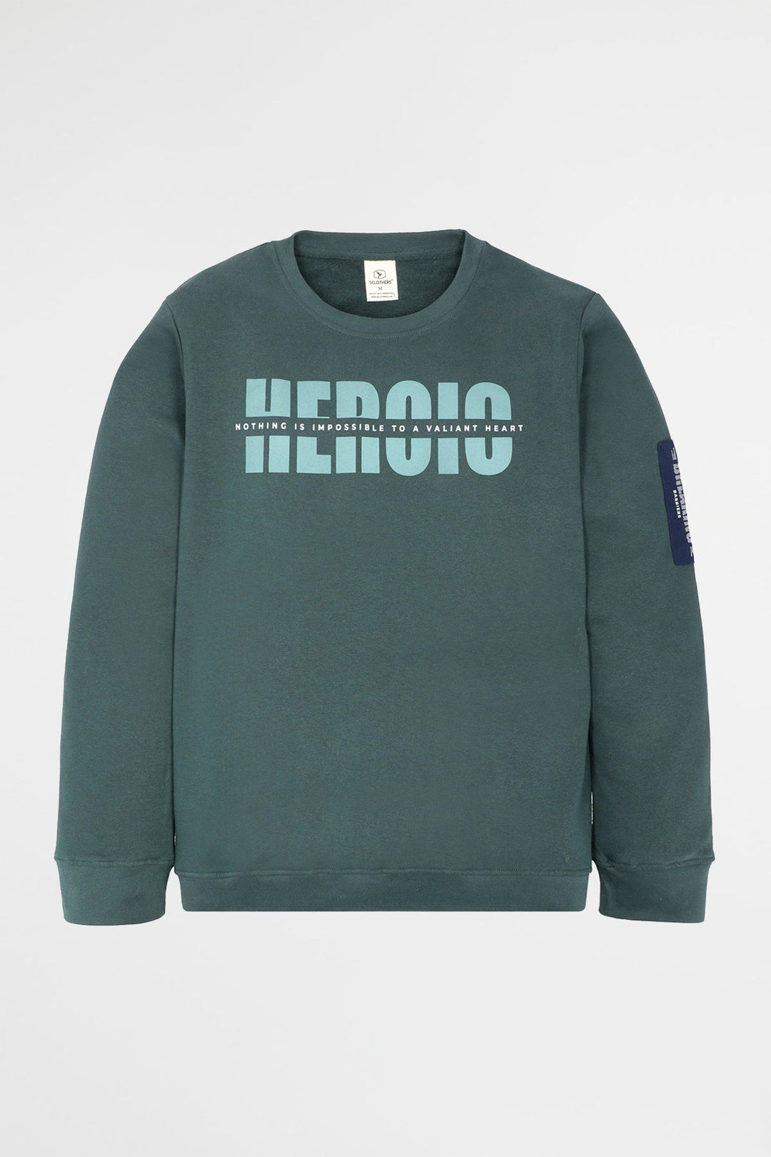 Heroic Teal Sweatshirt (Plus Size) - W22 - MSW049P