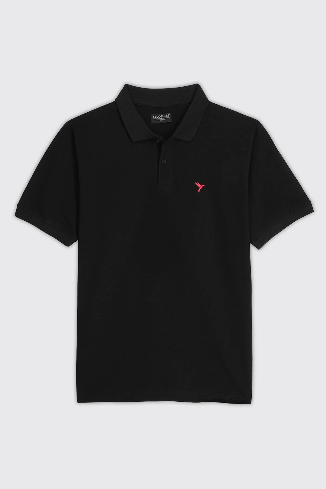 Pack of 3 Basic Black Embroidered Polo Shirt (Plus Size) - S25 - MP0800P