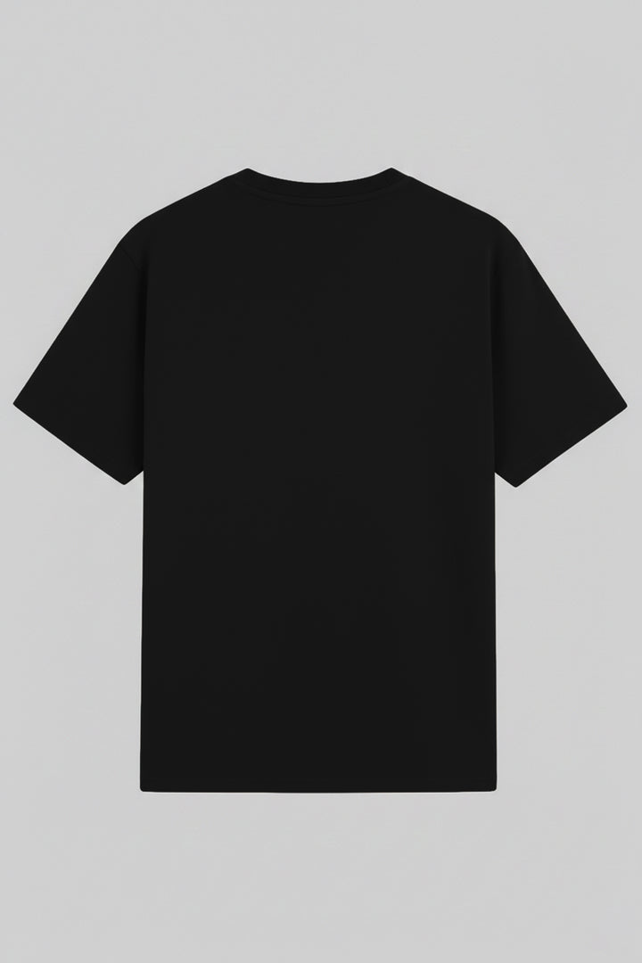 Black Monaco Graphic Printed T-Shirt - (Plus size) - S26 - MT0537P