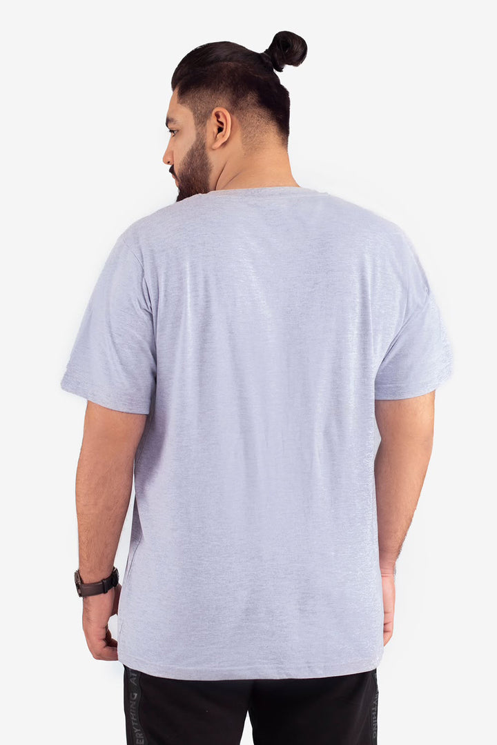 Heather Grey Crew Neck Jersey T-Shirt - (Plus size) - S26 - MT0540P