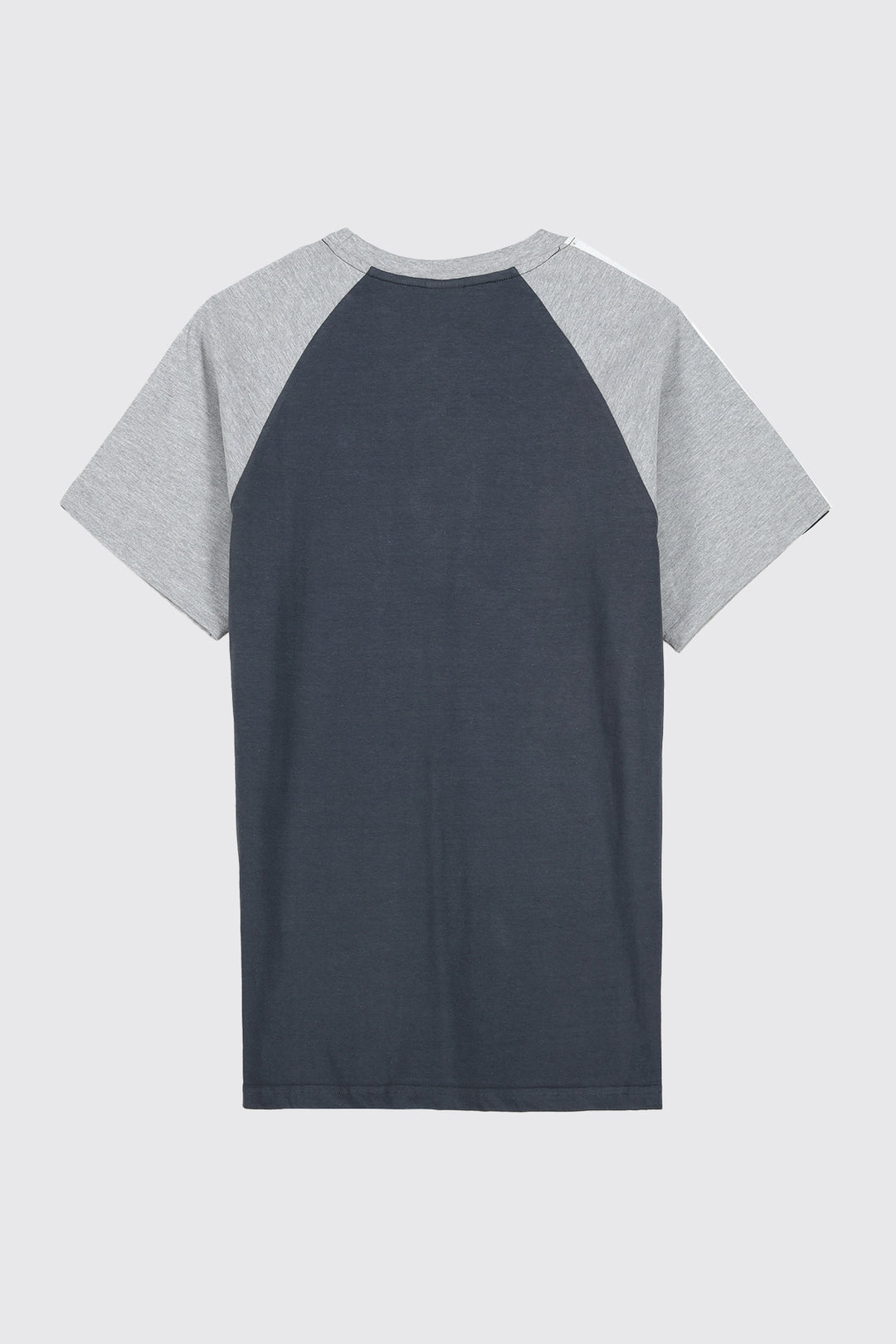 Dark Grey & Heather Grey Paneled Raglan T-Shirt - A23 - MT0282R