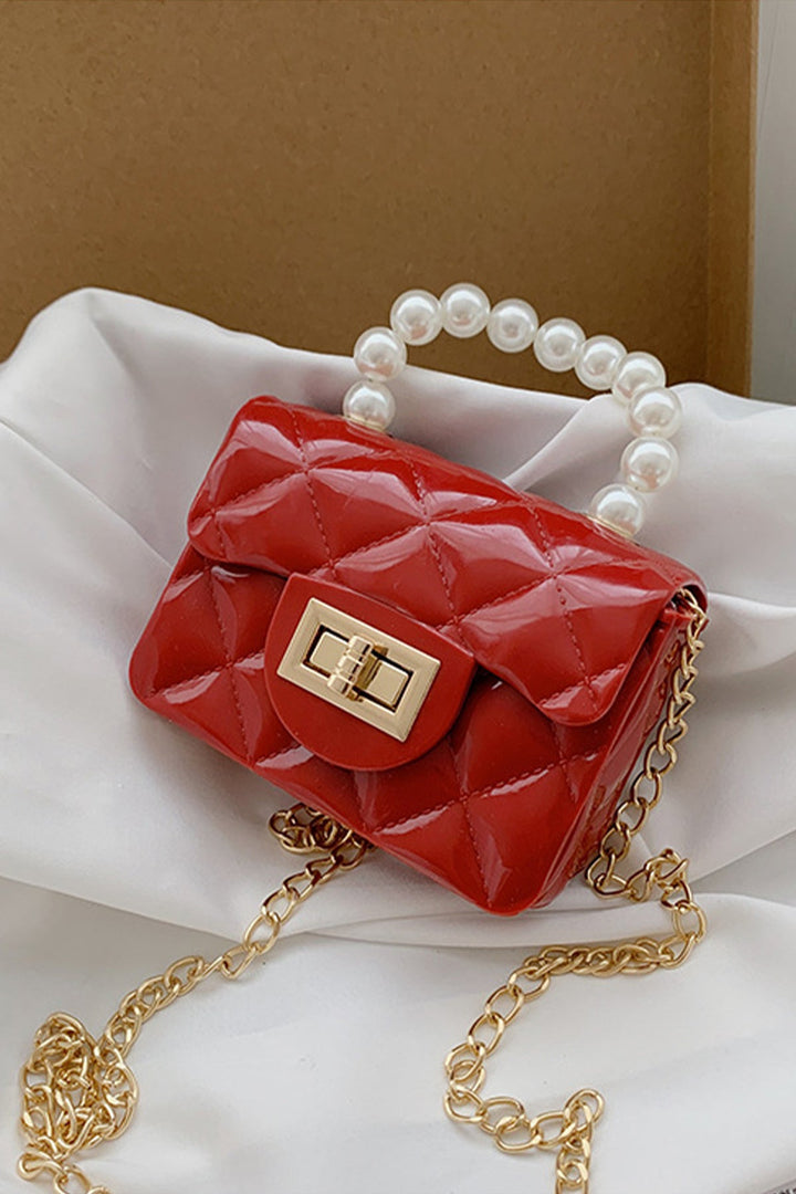 Mini Pearl Red Bag - A23 - WHB0048