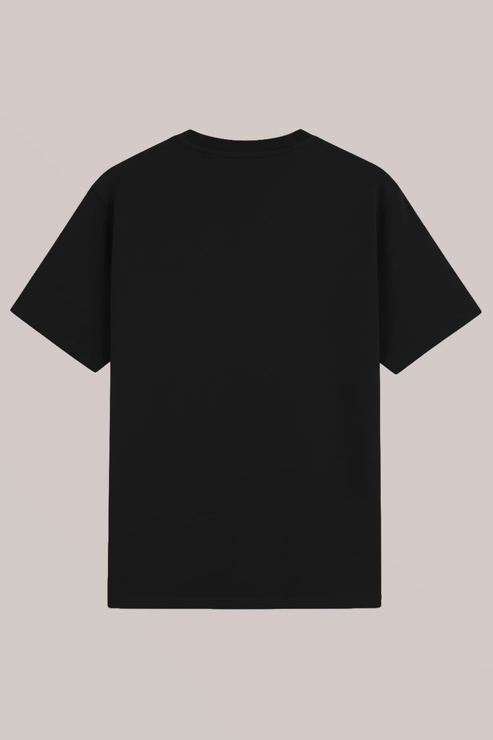 Black Fortitude Graphic Printed T-Shirt - (Plus size) - S26 - MT0545P