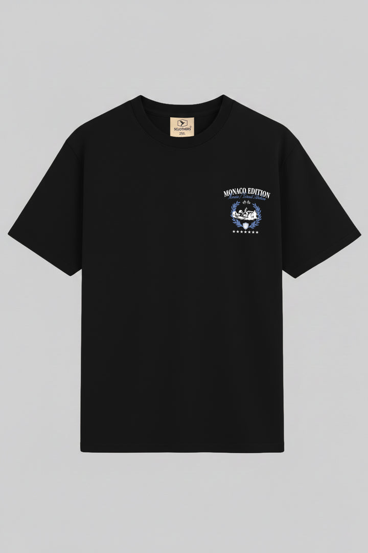 Black Circuit Archive Graphic Printed T-Shirt - (Plus size) - S26 - MT0543P
