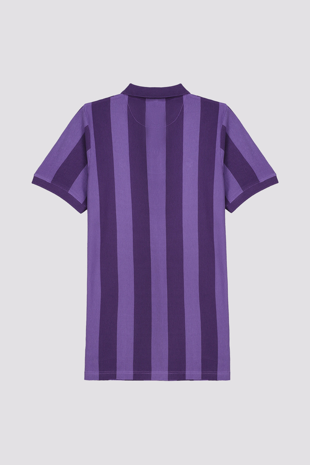 Purple Yarn Dyed Striper Polo Shirt (Plus Size) - S23 - MP0234P