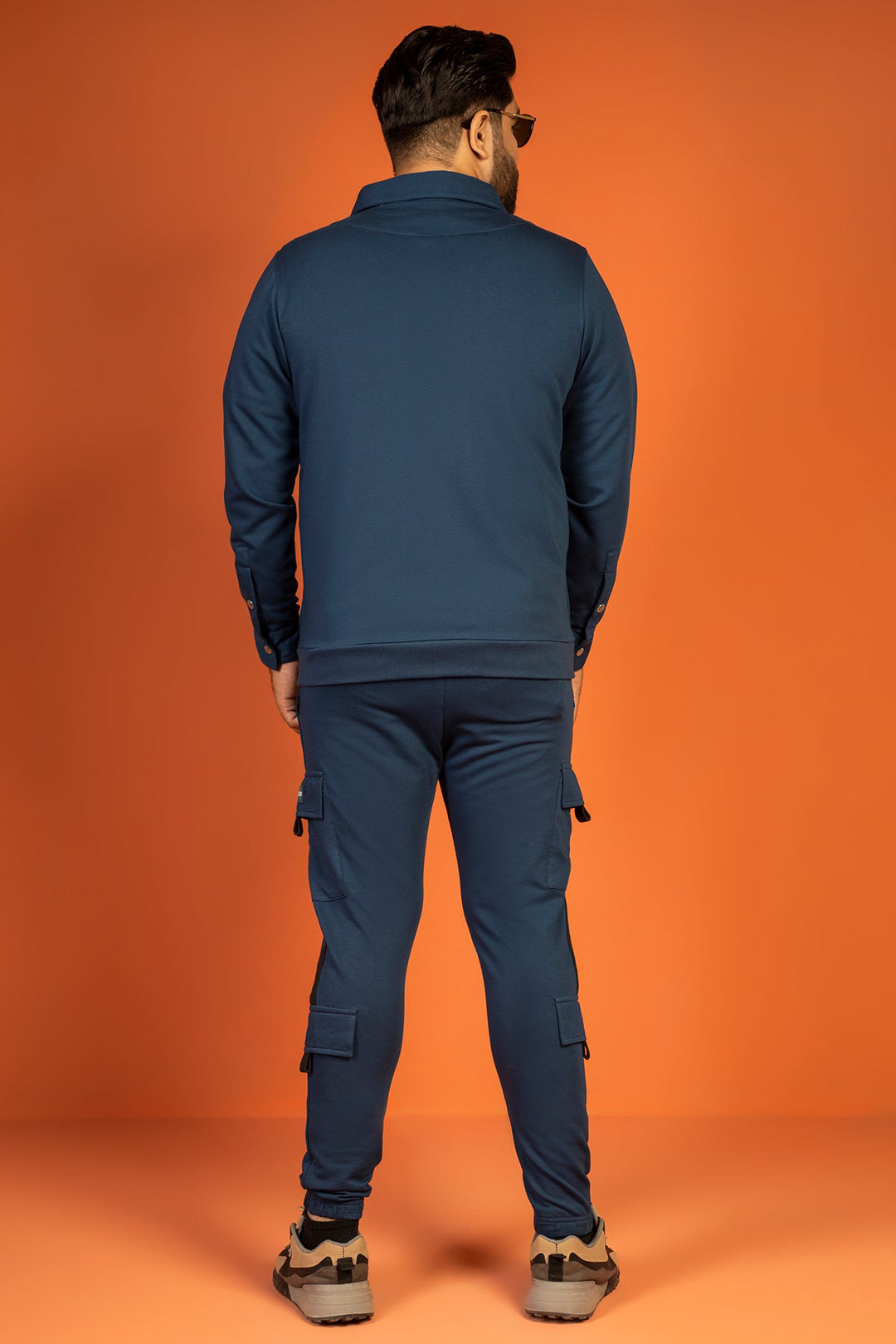 Sclothers Blue Zipper Jacket (Plus Size) - W23 - MJ0013P