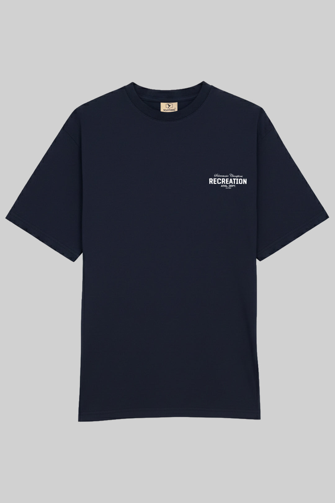 Pack of 3 Graphic Oversized T-Shirts Navy - Brown - Green  (Plus Size) - S26 - MT0810P