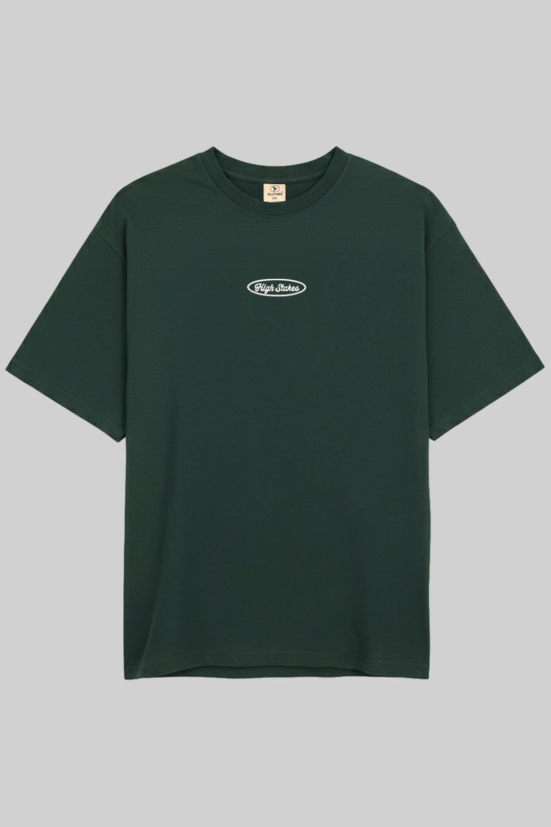 Pack of 3 Graphic Oversized T-Shirts Navy - Brown - Green  (Plus Size) - S26 - MT0810P