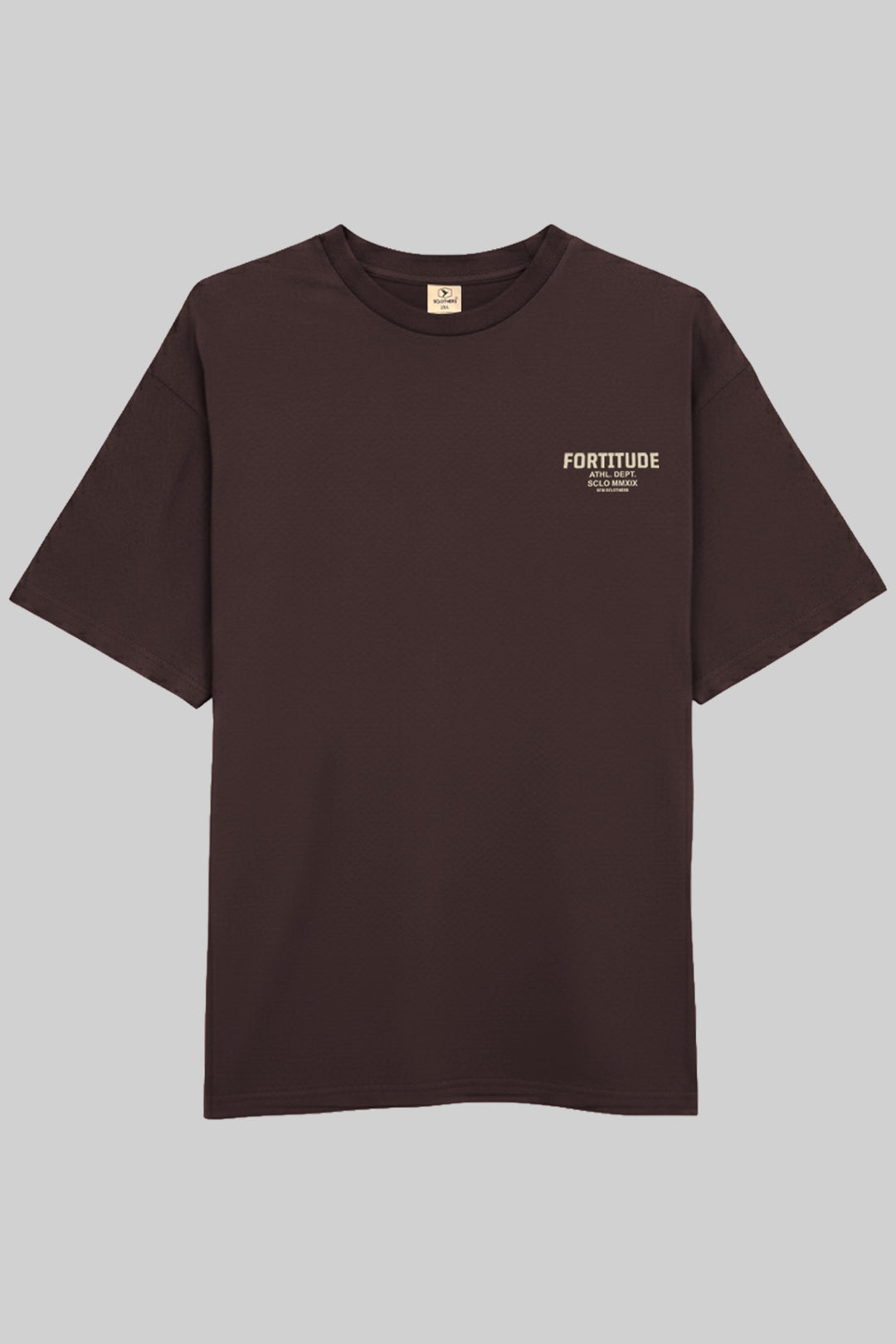 Pack of 3 Graphic Oversized T-Shirts Navy - Brown - Green  (Plus Size) - S26 - MT0810P