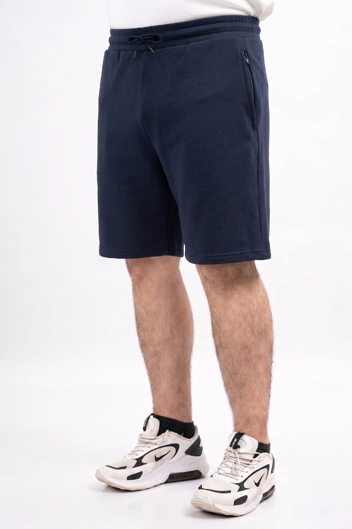 Navy Terry Shorts (Plus Size) - S26 - MSH061P