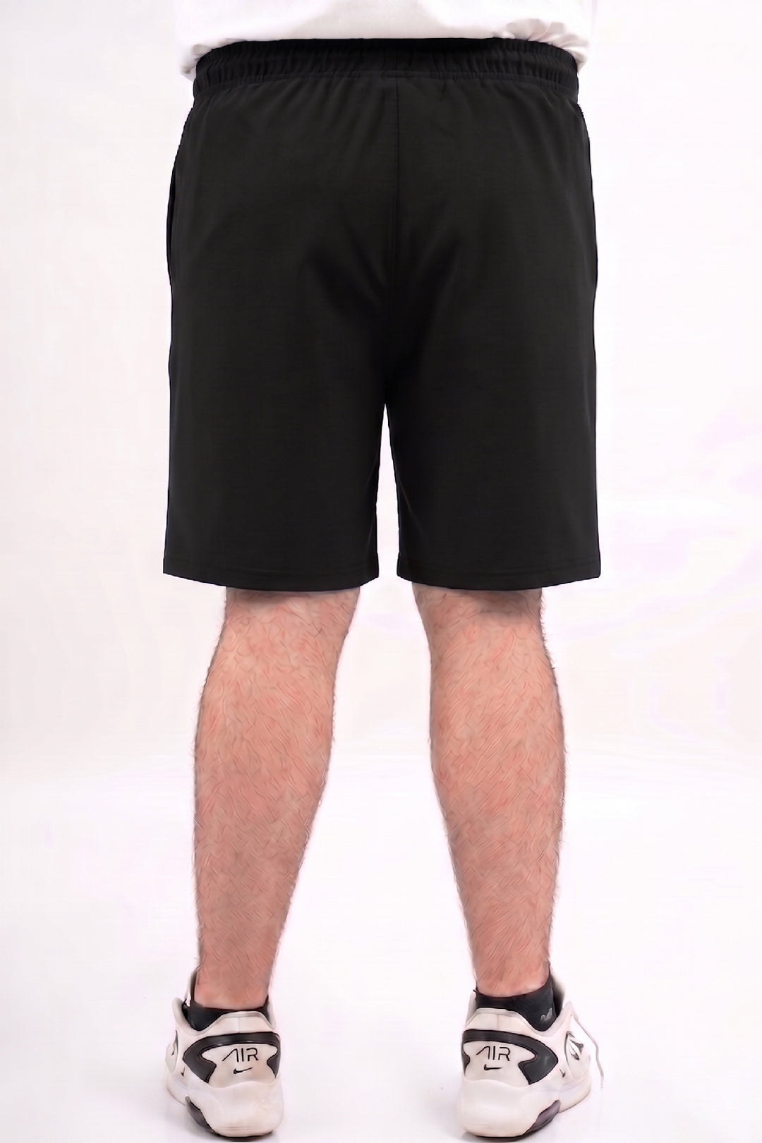 Black Terry Shorts (Plus Size) - S26 - MSH060P