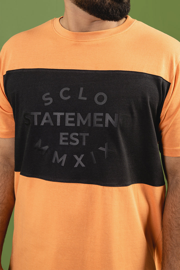 Orange SCLO Statement T-Shirt (Plus Size) - S23 - MT0301P