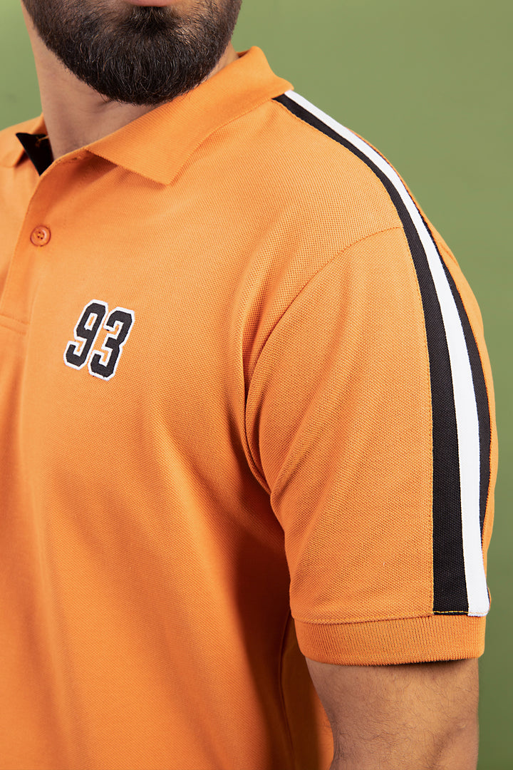 Orange 93 Embroidered Polo Shirt (Plus Size) - S23 - MP0220P