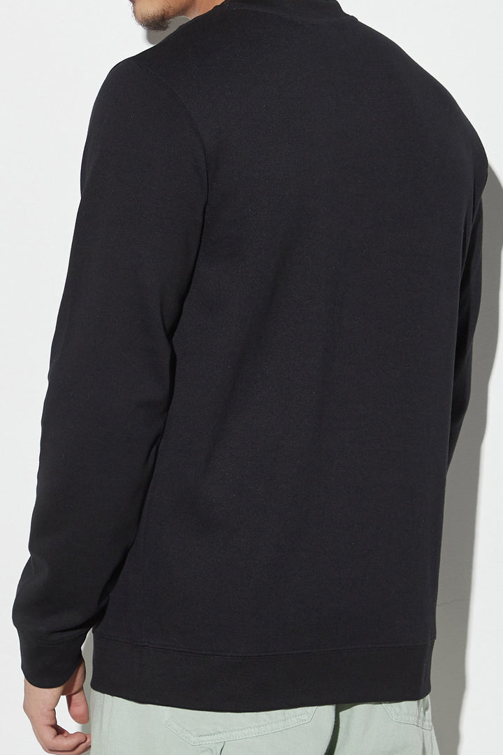 Rare Embroidered Black Sweatshirt - W22 - MSW061R