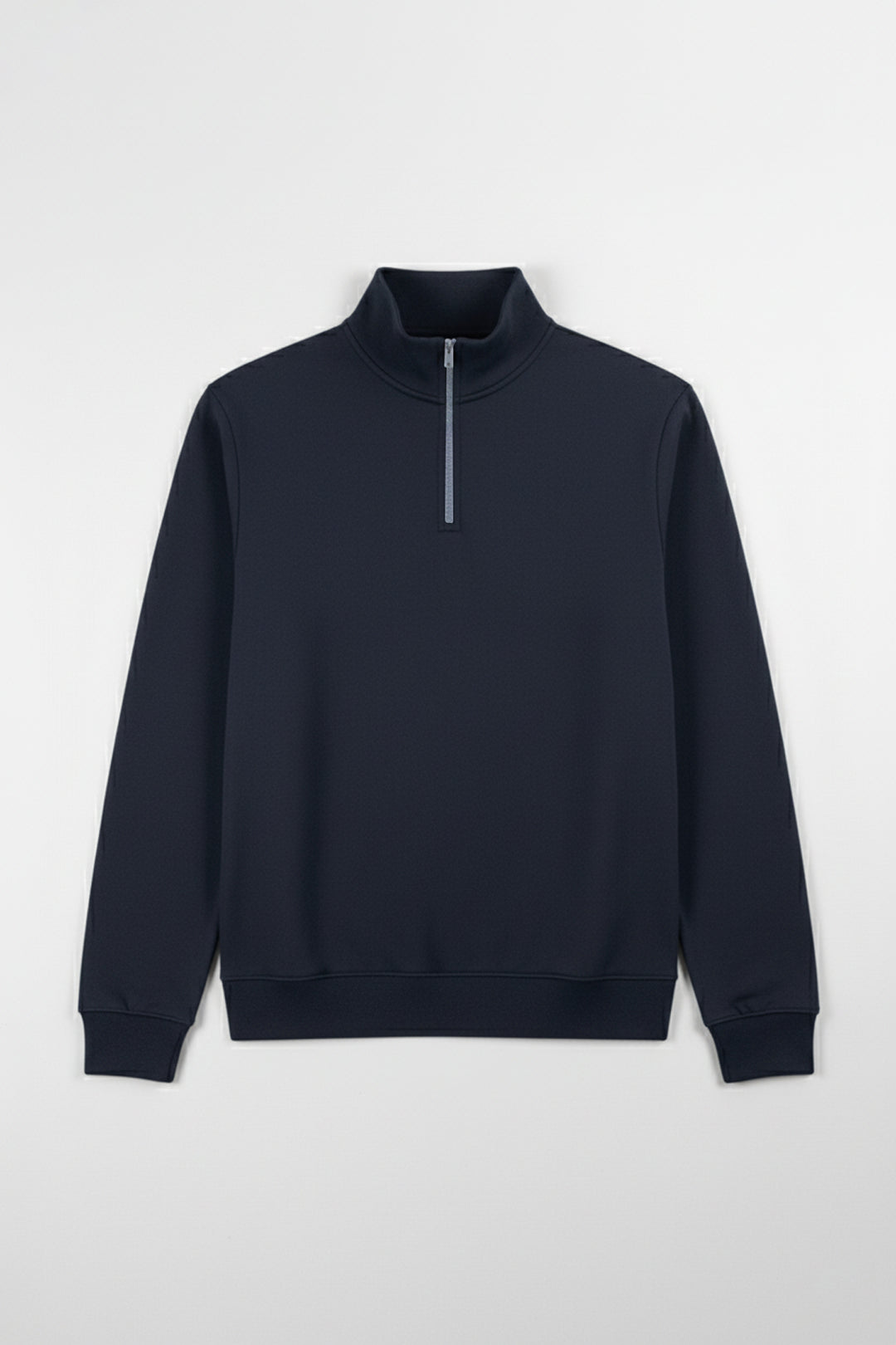 Navy Mock Neck Zip Sweatshirt - W25 - MSW106R