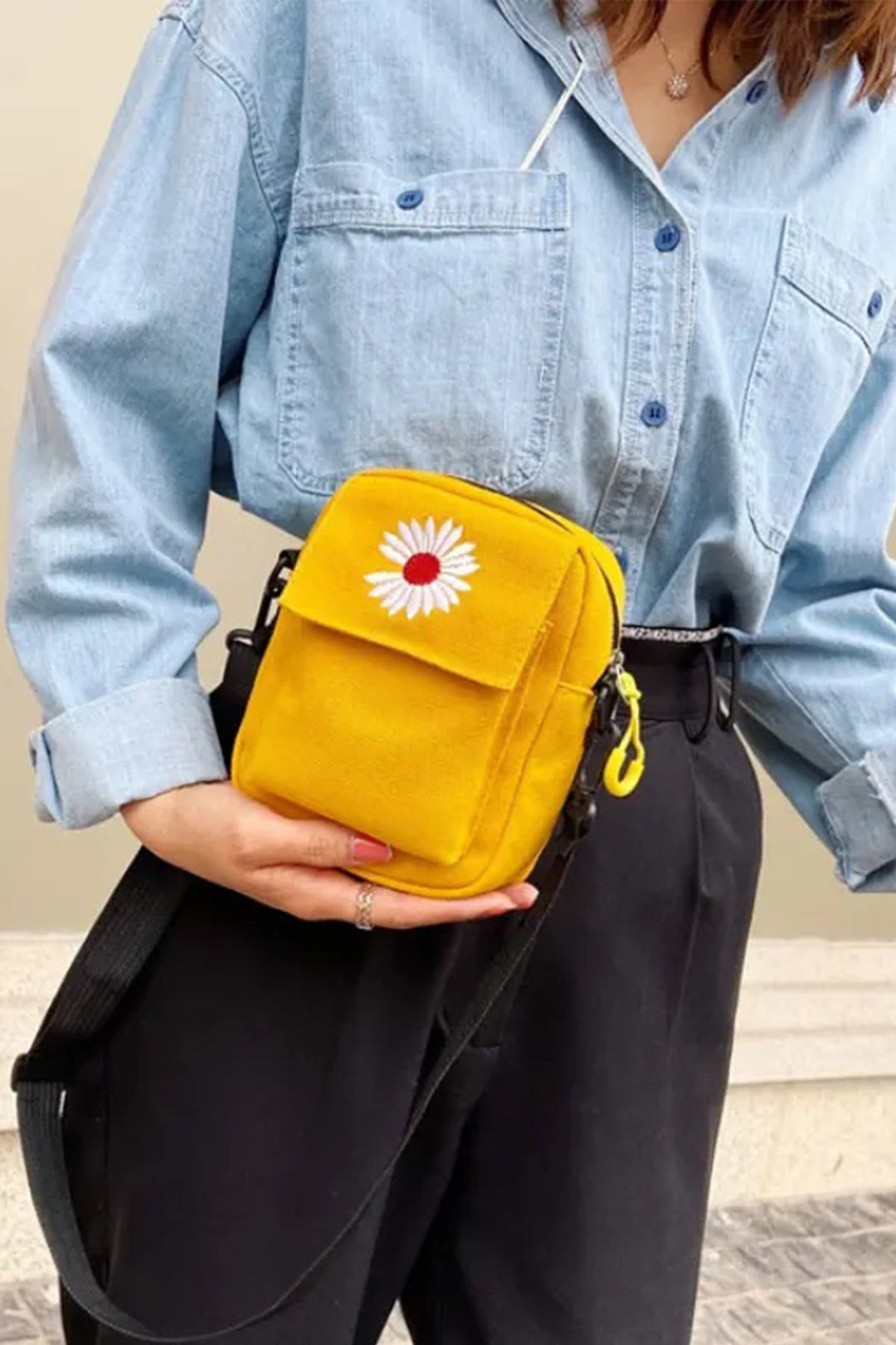 Yellow Mini Canvas bag - A23 - WHB0046