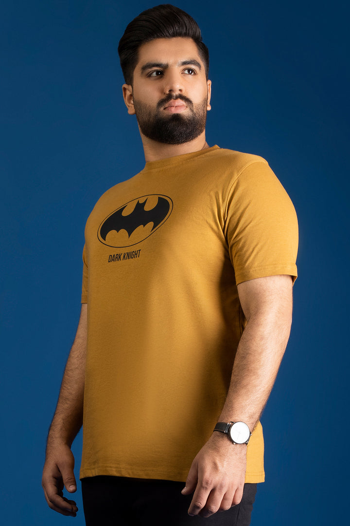 Mustard Batman Graphic T-Shirt (Plus size) - A24 - MT0320P