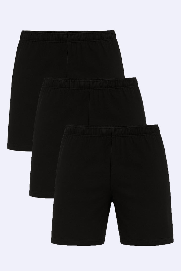 Pack of 3 Jersey Shorts (Plus Size) - S25 - MSH100P