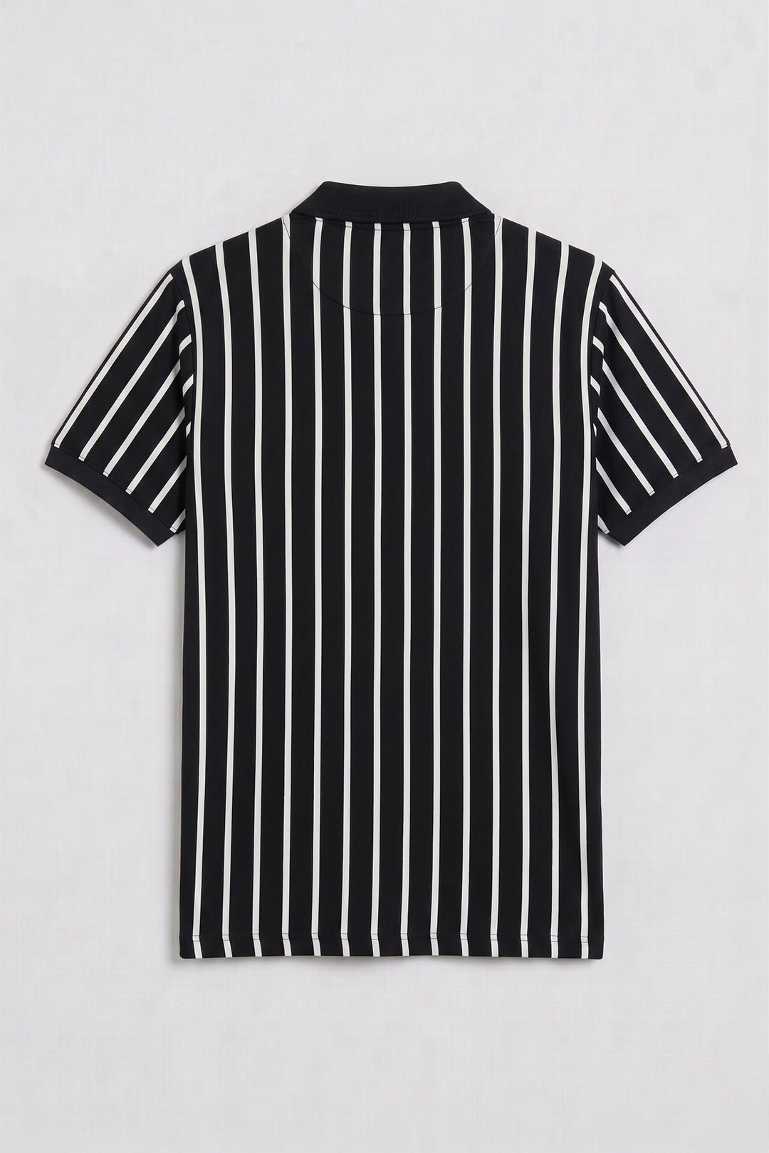 Monochrome Stripe Yarn Dyed Quarter Zip Polo - S26 - MP0619P