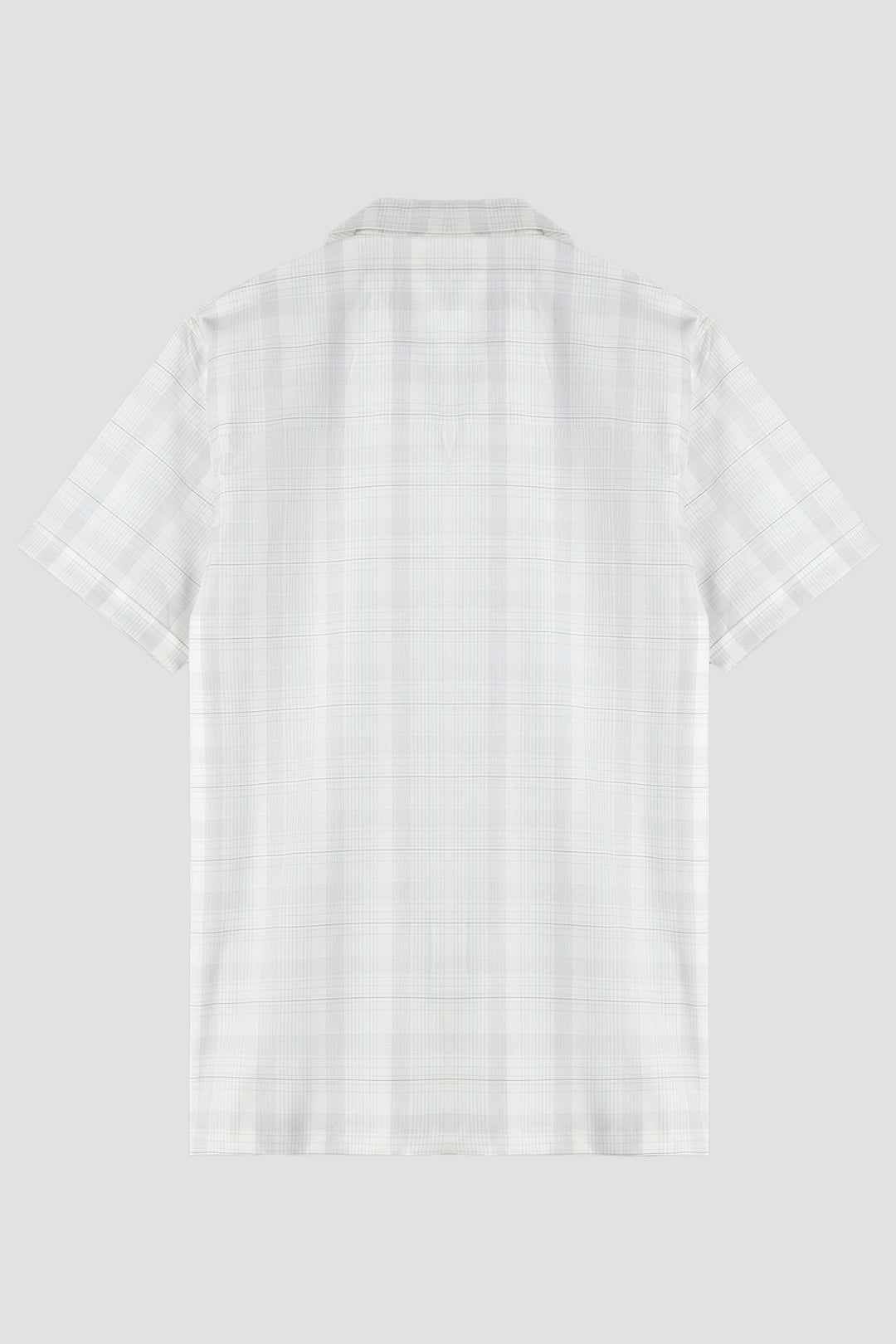 White Plaid Casual Resort Shirt - A24 - MS0069R