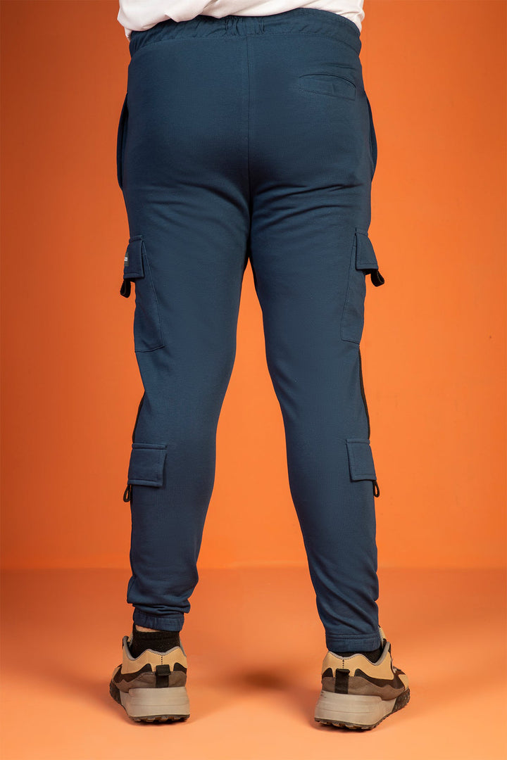 Blue Cargo Jog Pants (Plus Size) - W23 - MTR094P