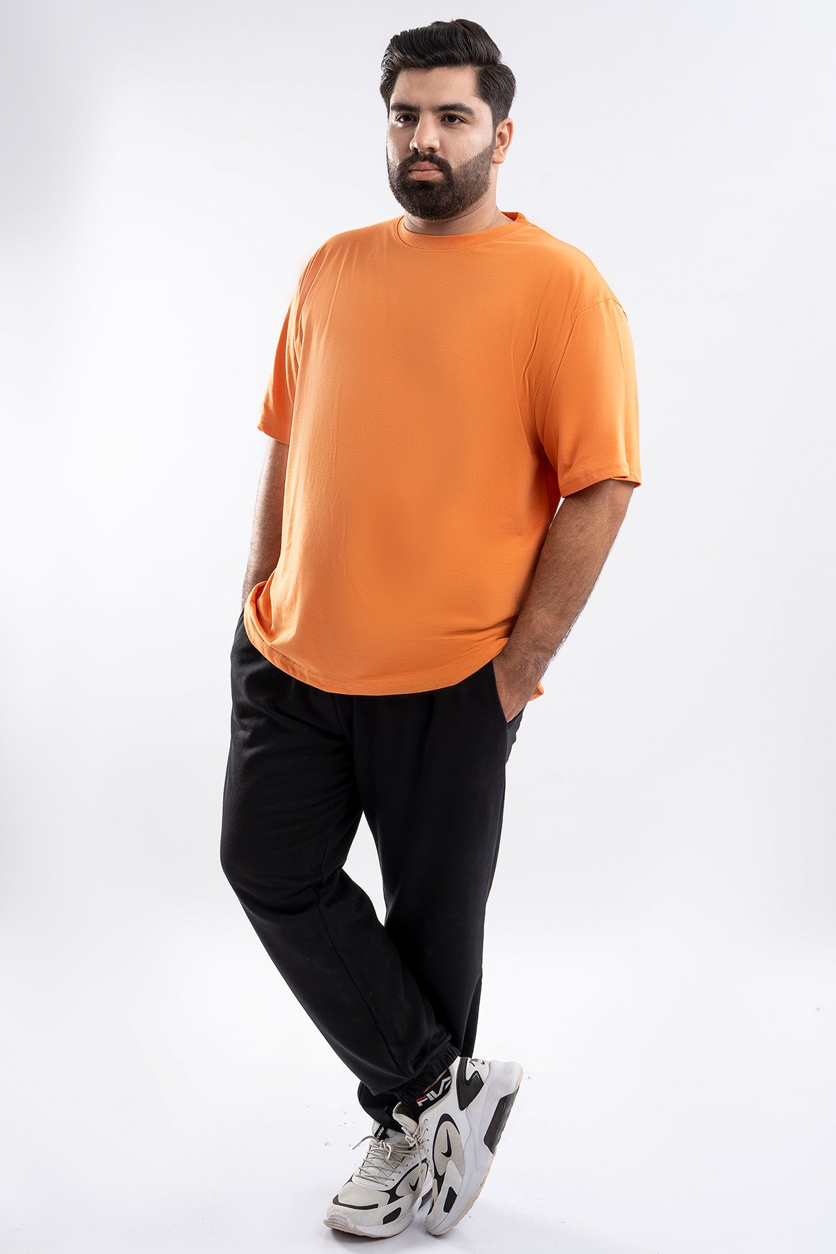 Premium T-Shirt Herren Plus Size Von Promodoro | Orange, XXXL | 100% Baumwolle, Lockerer Schnitt